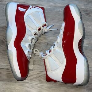 Jordan 11 Retro High Cherry Red White With Box 9.5